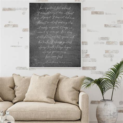 1 Corinthians 13 Wall Art Bible Verse Wall Art 1 - Etsy