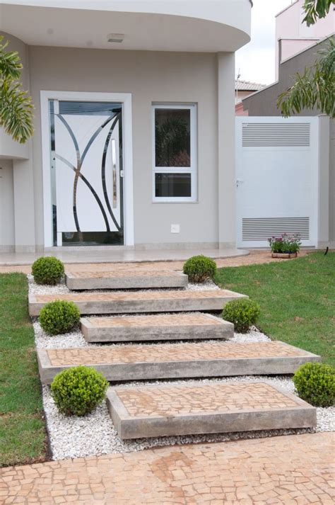 Hall De Entrada Externo Modern Landscaping Front Yard Garden Design