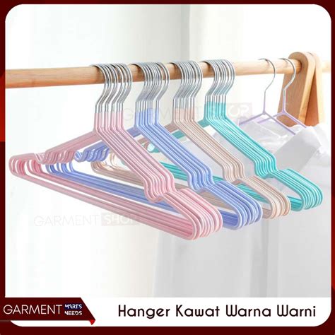 Jual Gantungan Baju Kawat Hanger Jemuran Pakaian Anti Karat Kualitas