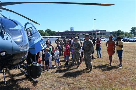 Massachusetts State Police Air Wing Visits Ma Army National Guard For