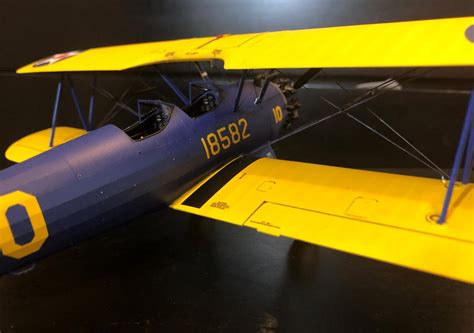 1 32 ICM Boeing Stearman PT 17 Biplane Trainer IModeler