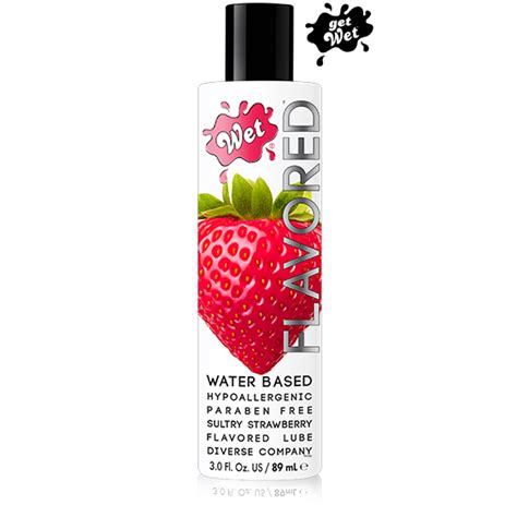 Wet Flavored Sultry Strawberry Edible Lubricant Trigg Laboratories