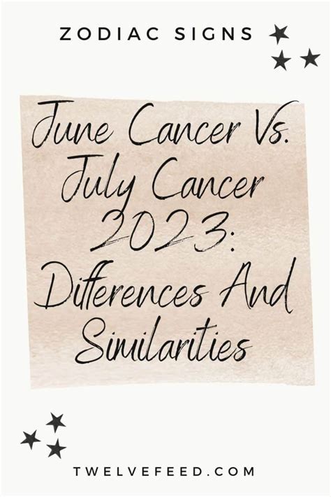 June Cancer Vs. July Cancer 2023: Differences And Similarities – The ...