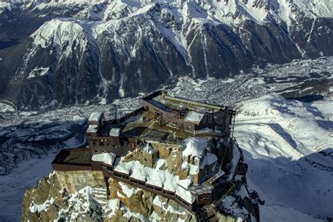 Aiguille Du Midi In Chamonix Alps Editorial Stock Photo Image Of