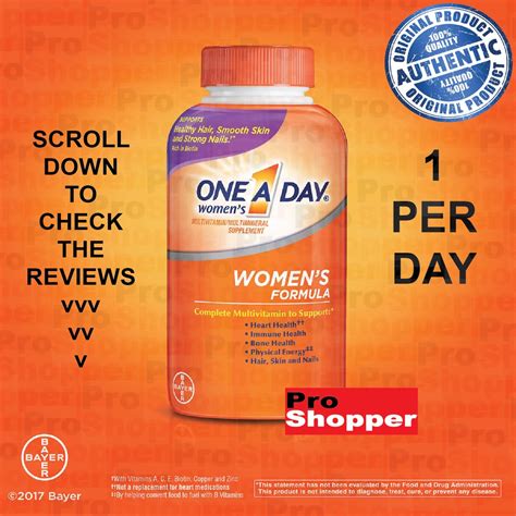 One A Day Womens Multivitamin 60 Tablets Shopee Philippines