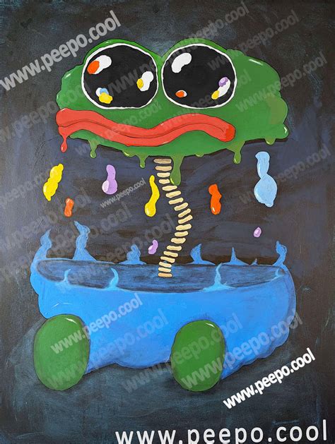 Abstract Surrealism Pepe Frog Painting (RARE) by PepeFrogPaintings on ...