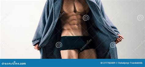 Guy Stripped Man Muscular Body Naked Torso Six Pack Abs Stock Image Image Of People