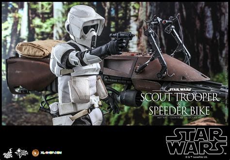 Hot Toys MMS612 Star Wars Return Of The Jedi 1 6th Scale Scout Trooper And Speeder Bike
