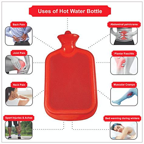 Buy Prozo Plus Hot Water Bottle Double Side Ribbed Hot Water Bag For Pain Relief With Lt