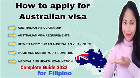 How To Apply Australian Visa Complete Guide For Filipino 2023 Australia Youtube