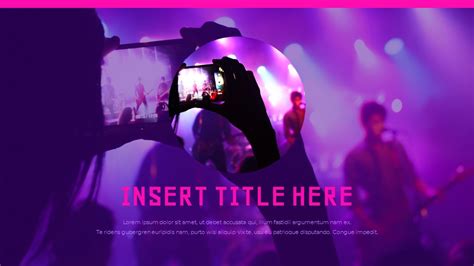 Music Festival Google Slides Presentation Templates