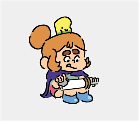 kelsey tending to her lil sword Marie Lum 林のイラスト