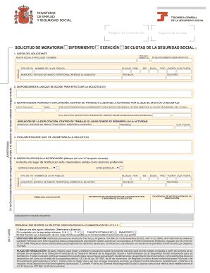 Fillable Online Cursosinemweb Solicitud De Moratoria Cursosinemweb Es