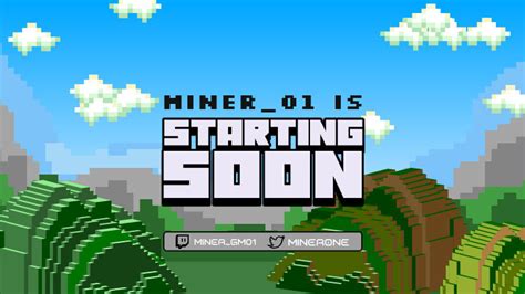 Placeit - Twitch Starting Soon Screen Template With a Minecraft ...