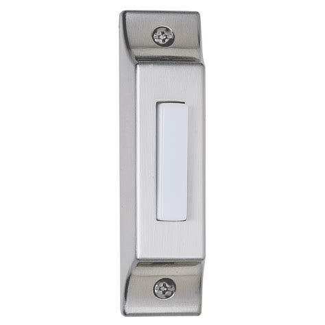 Builder Surface Mount Doorbell Button In Polished Pewter By Craftmade Lighting Bscb Pw