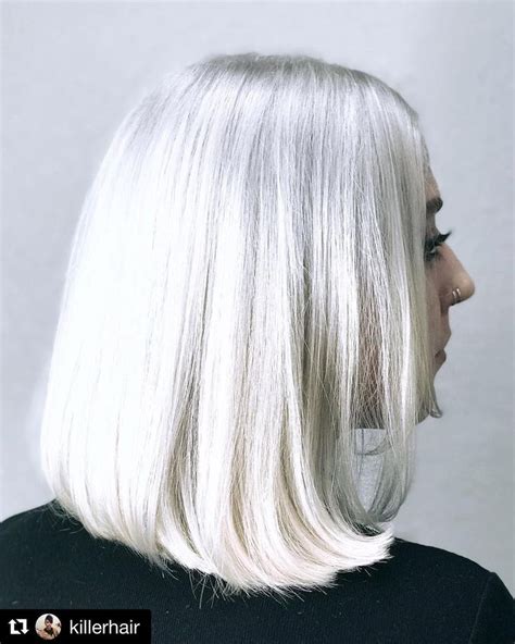 White Hot White Blonde Perfection Using Alter Egos Beblonde Color By Killerhair Long