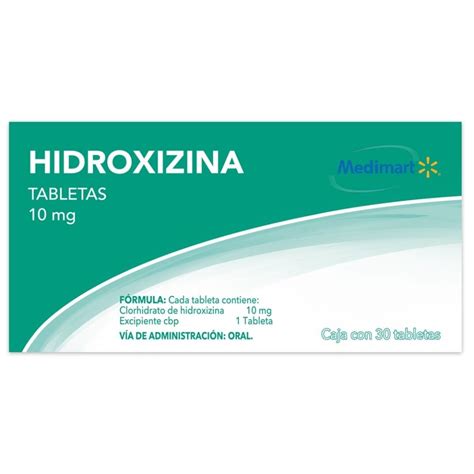 Hidroxizina Medimart Mg Tabletas Walmart