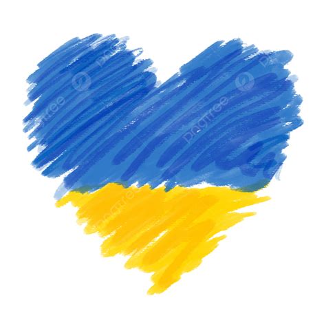 Ukrainian Flag White Transparent Ukrainian Flag Colors Love Heart Blue