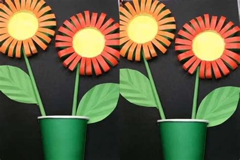 6 adorables fleurs à réaliser en recyclant avec créativité les gobelets