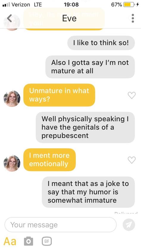 Her Bio Said Shes Looking For A Mature Man R Tinder