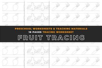 Fruits And Vegetables Tracing Book By Emma Bit Tpt