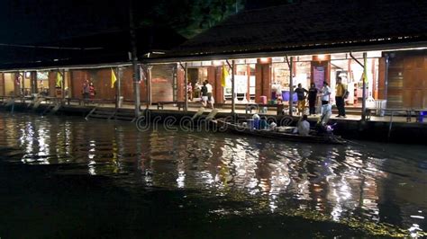 Amphawa Thailand December Night View Of Famous Amphawa