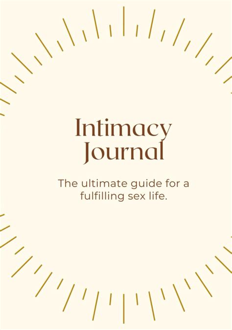 Amazon Intimacy Journal The Ultimate Guide For A Fulfilling Sex Life Berglund Jessica Books