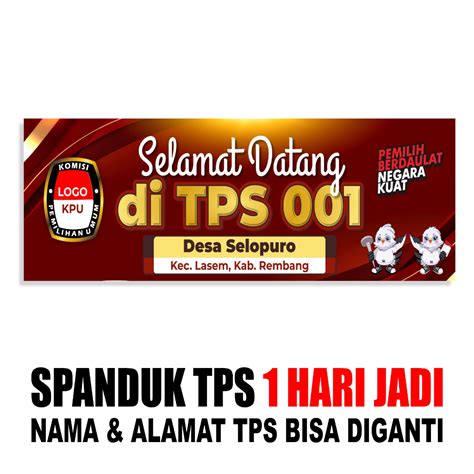 Jual Spanduk Banner Nama Tps Selamat Datang Tps Shopee Indonesia