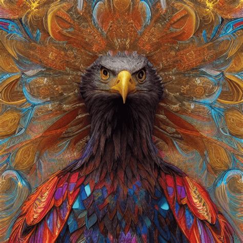 Bald Eagle Fractal Graphic · Creative Fabrica