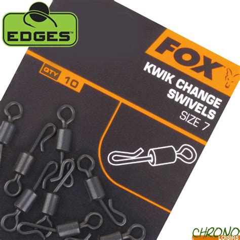 Emerillon Fox Edges Kwik Change Swivels Par 10 Chrono Carpe