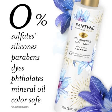 Pantene Nutrient Blends Illuminating Color Care With Biotin Sulfate Free Shampoo 9 6 Fl Oz Kroger