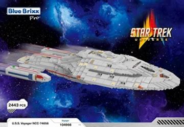 Bluebrixx Pro Star Trek Uss Voyager Ncc Klemmbaustein