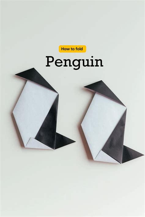 How To Fold An Easy Origami Penguin Origamiok