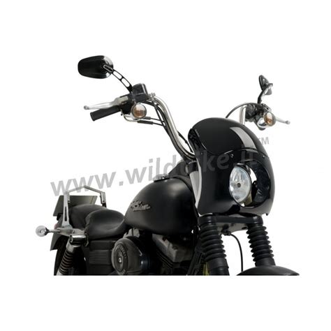 CARÉNAGE DE PHARE AGGRESSOR NOIR HARLEY DAVIDSON FXFB S SOFTAIL FAT BOB