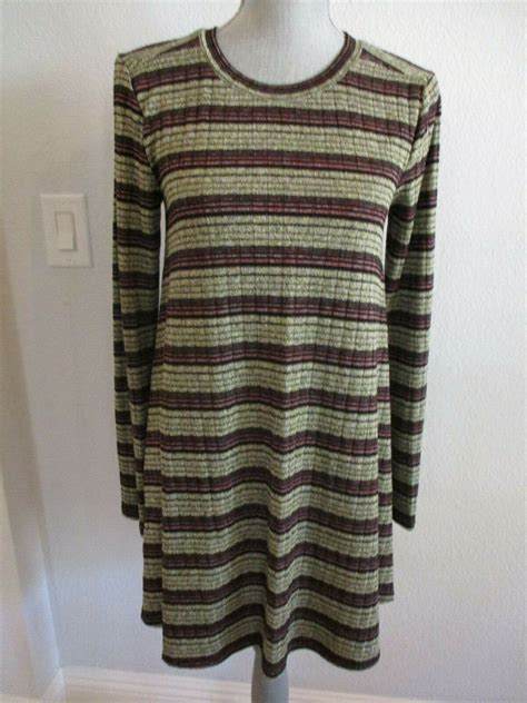 Bcbgeneration Small Multi Color Striped Long Sleeve Mini Dress Nwt Ebay