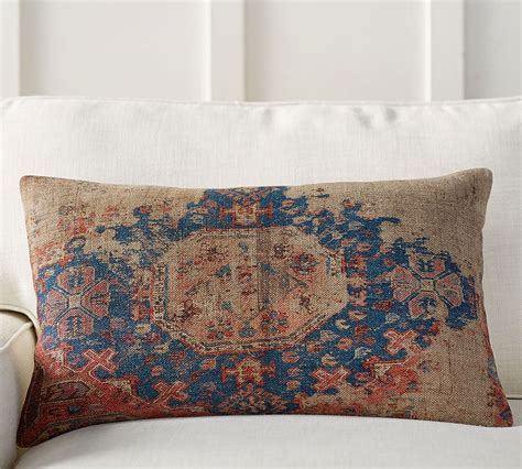 Navin Print Lumbar Decorative Pillow Cover Pottery Barn