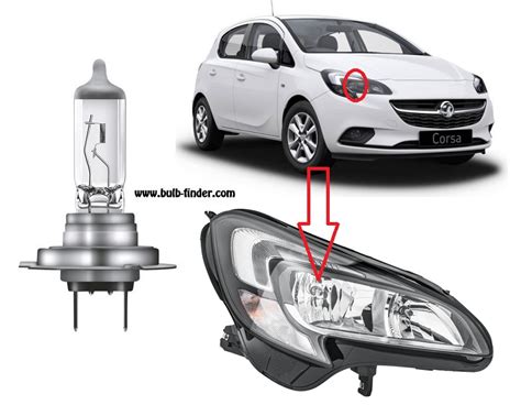 Vauxhall Corsa E 2015 2020 Bulb Type Low Beam Headlight Car Truck