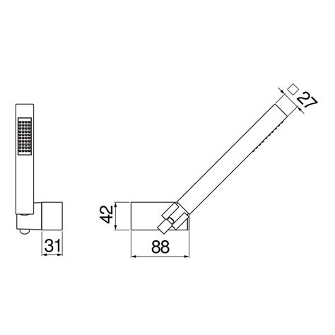 Nobili AD146 24BM SEVEN Set Doccia Con Doccetta Monogetto E Supporto