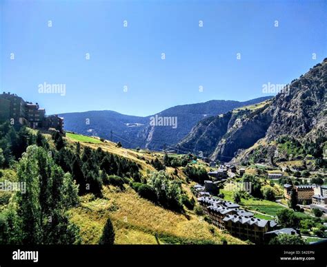 A Vally In Andorra Stock Photo Alamy