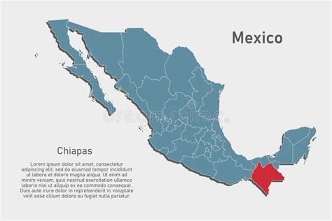 Map Mexico State Region Stock Illustrations 6327 Map Mexico State