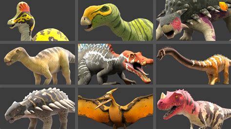 All The Dinosaurs Of Project Regenesis Youtube