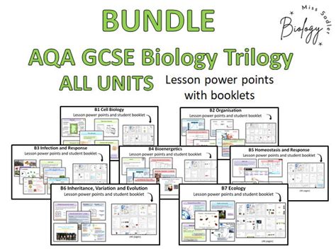 Aqa Trilogy Biology Gcse All Units Teaching Bundle Teaching Resources