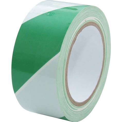 50mm Green And White Hazard Marking Tape Tpc2000