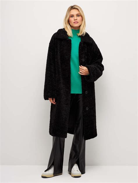 Шуба из искусственного меха цвет: черный, артикул: 2810011207 – купить ...