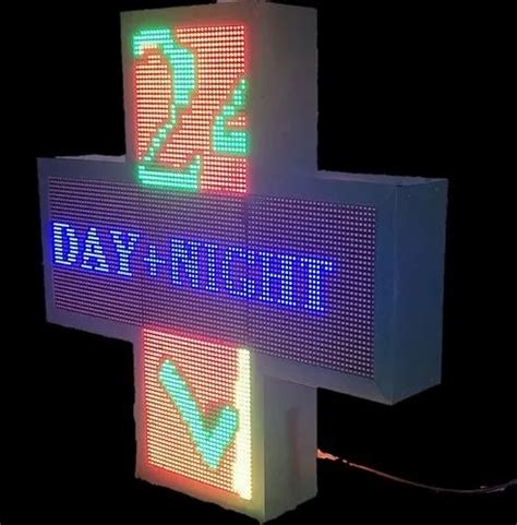 Medical Plus Sign LED Display Board At Rs 20000 Piece Light Emitting