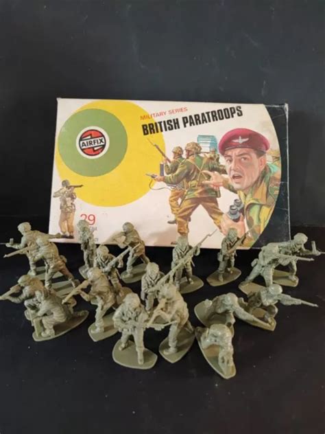 BOITE SOLDATS ANCIENS Airfix British Paratroopers Figurines 1 32 WW2