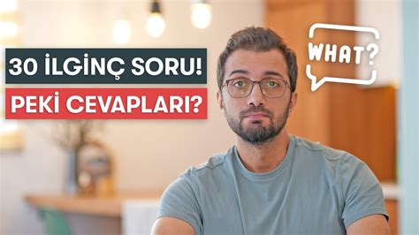 Lmeden Nce Kend Ne Sorman Gereken Soru A Rt C Cevaplar Youtube