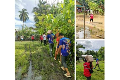 Dswd Disaster Team Brings Relief Aid To Flood Hit Village In