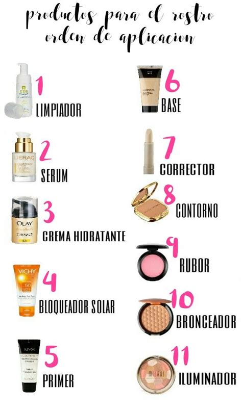 Productos para el rostro orden de aplicación de productos para