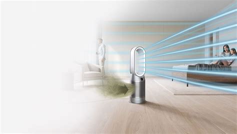 DYSON Purifier Hot Cool HP7A z funkcją grzania Oczyszczacz powietrza z wentylatorem niskie